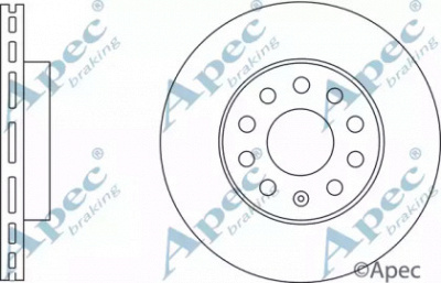 APEC BRAKING dsk3175 -  Тормозной диск